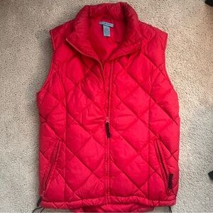 Duluth Trading Company Red Quilted Vest